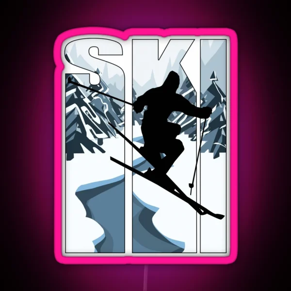 Ski RGB Neon Sign