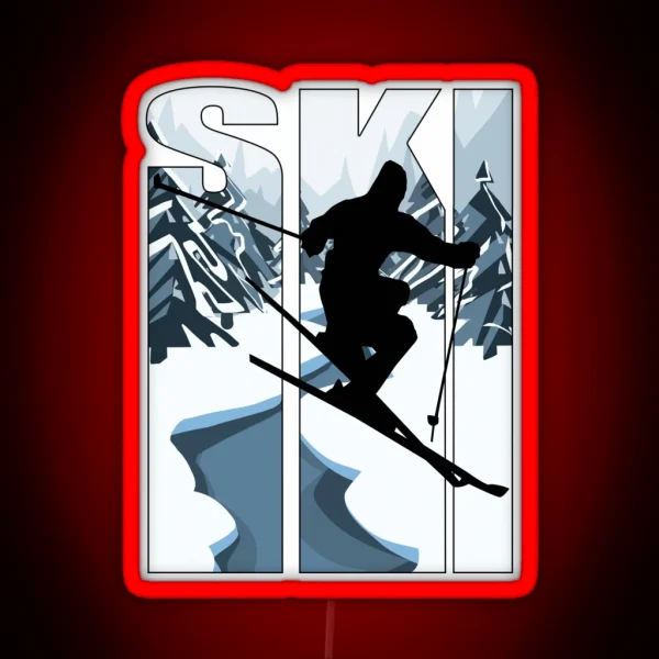 Ski RGB Neon Sign