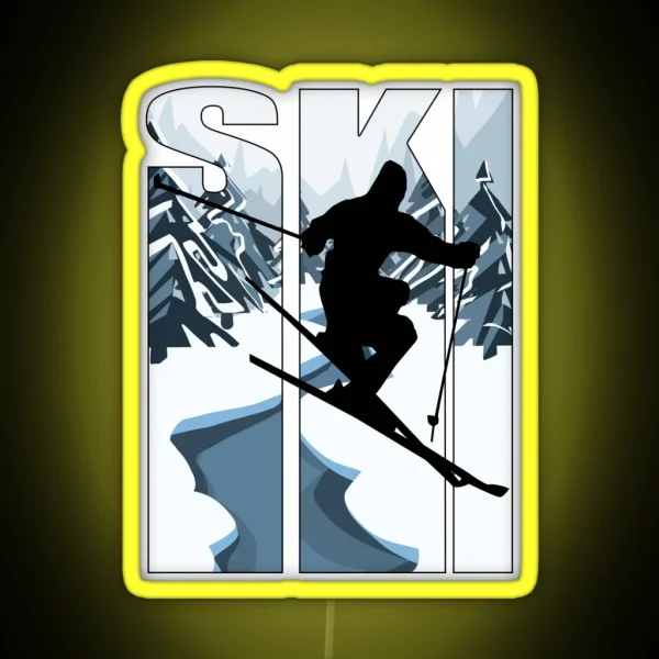 Ski RGB Neon Sign