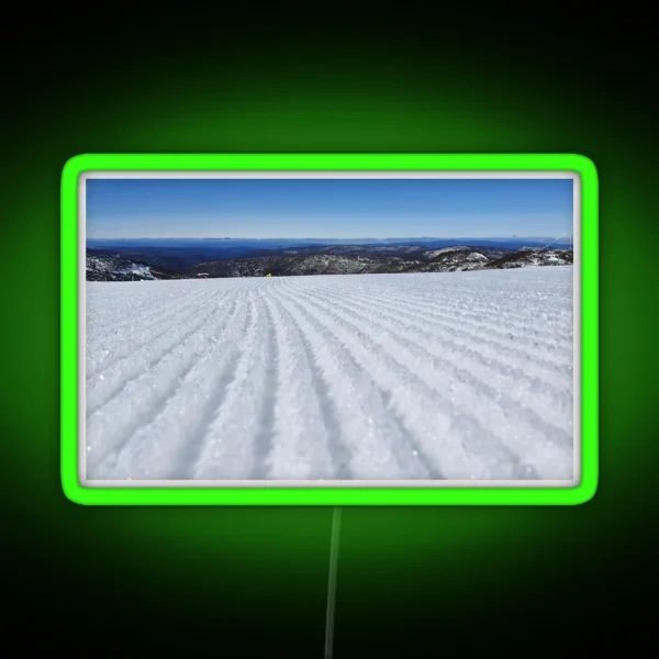 Ski Run On The Go RGB Neon Sign