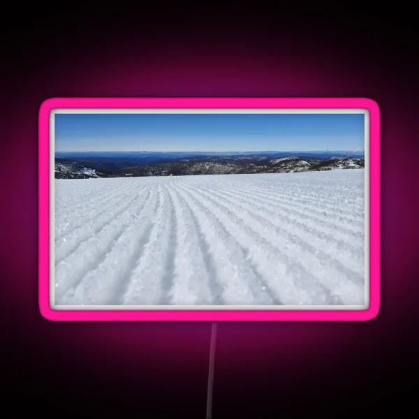 Ski Run On The Go RGB Neon Sign