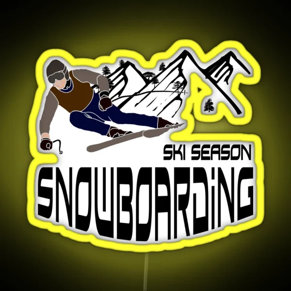 Ski Season Love Big Dumps V4 2021 RGB Neon Sign