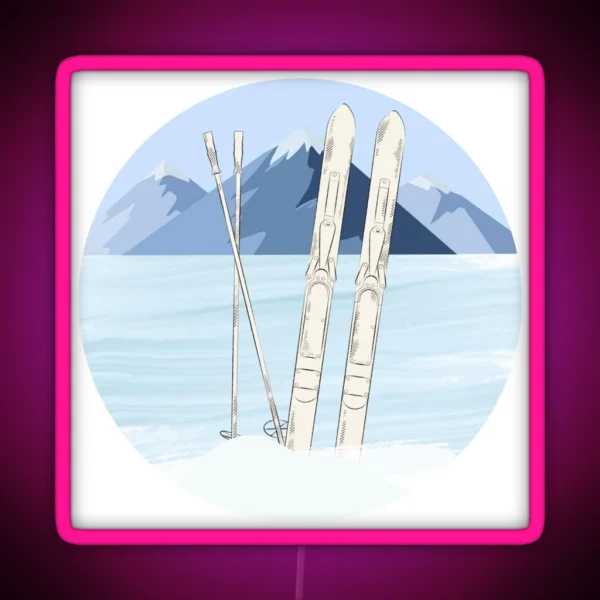 Ski Season RGB Neon Sign