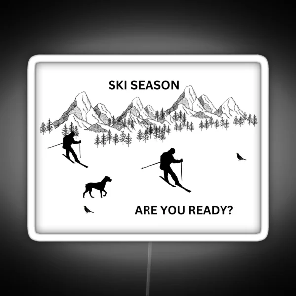 SKI SEASON RGB Neon Sign