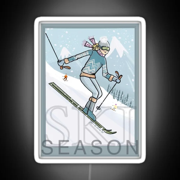 Ski Season RGB Neon Sign