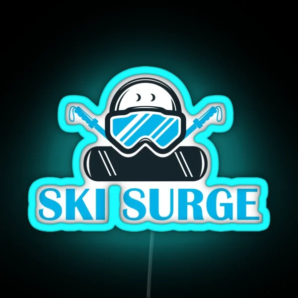 Ski Surge Ski Goggles RGB Neon Sign