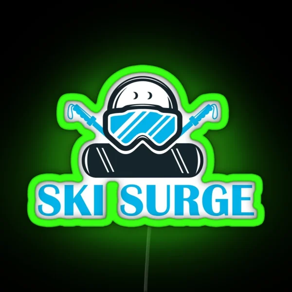 Ski Surge Ski Goggles RGB Neon Sign