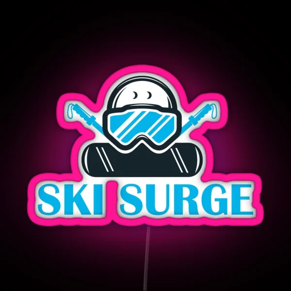 Ski Surge Ski Goggles RGB Neon Sign