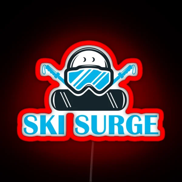 Ski Surge Ski Goggles RGB Neon Sign