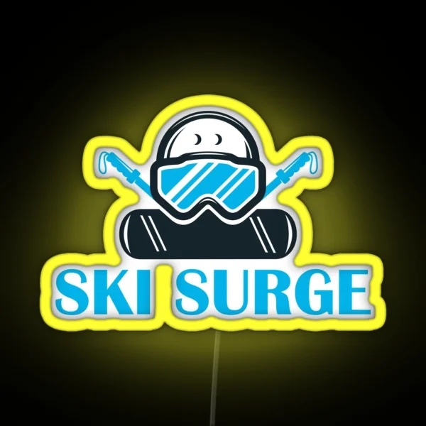 Ski Surge Ski Goggles RGB Neon Sign
