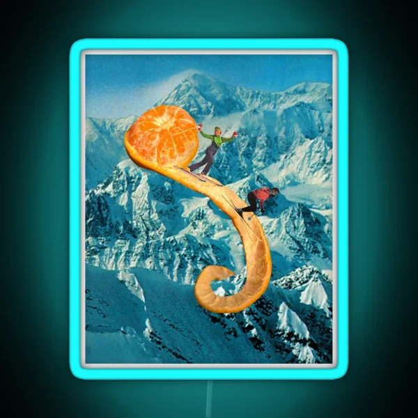 Ski The Clementine RGB Neon Sign