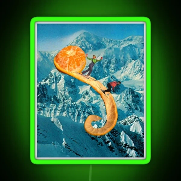Ski The Clementine RGB Neon Sign