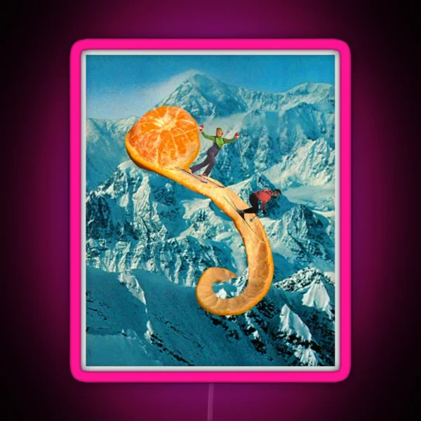 Ski The Clementine RGB Neon Sign