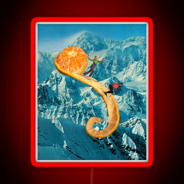 Ski The Clementine RGB Neon Sign