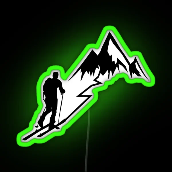 Ski Touring RGB Neon Sign