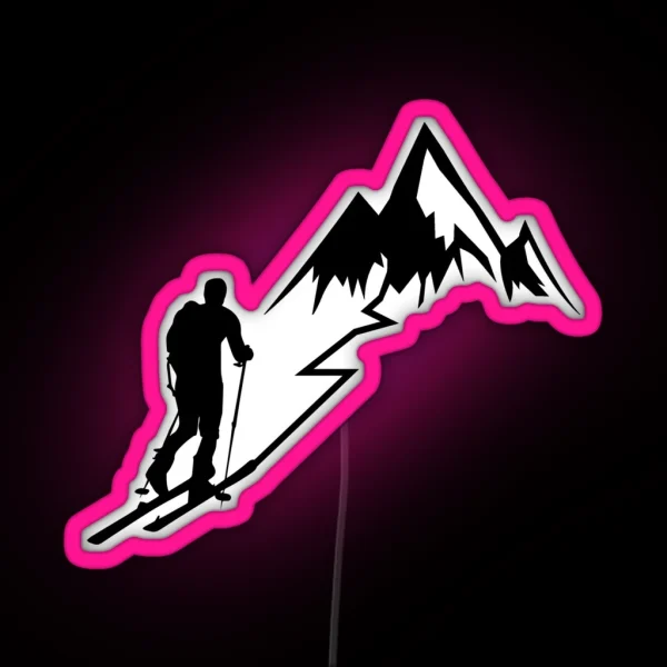Ski Touring RGB Neon Sign