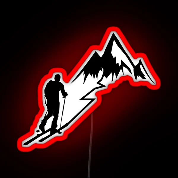 Ski Touring RGB Neon Sign