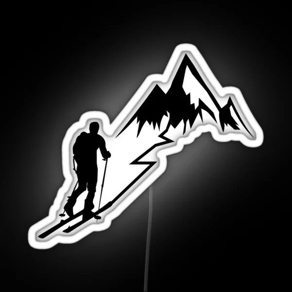 Ski Touring RGB Neon Sign