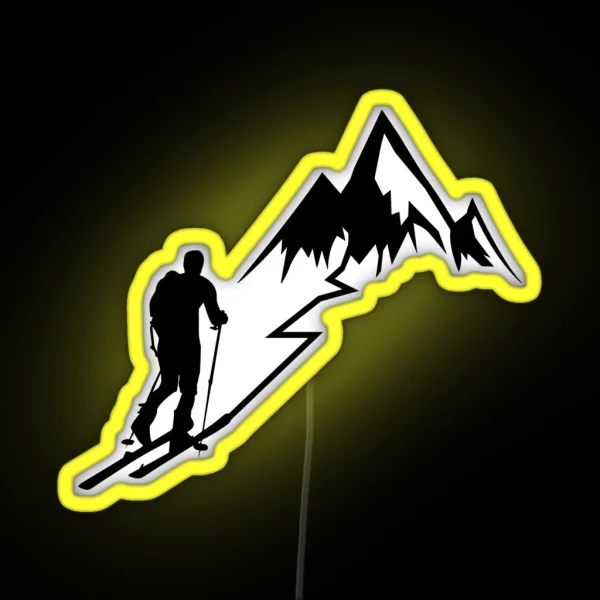Ski Touring RGB Neon Sign