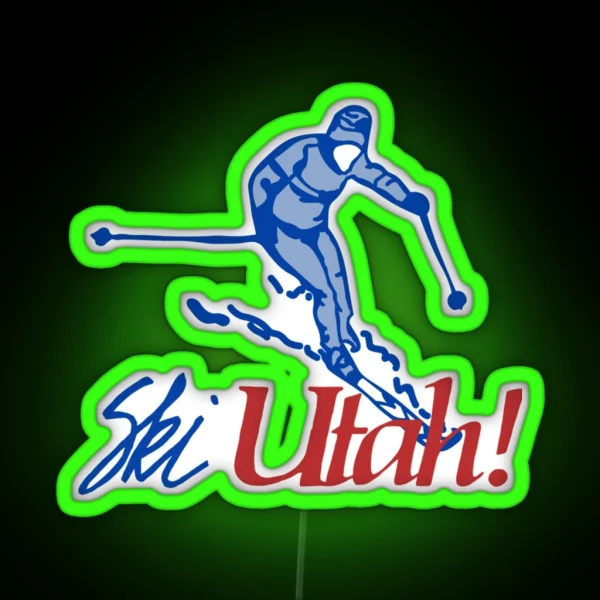 Ski Utah RGB Neon Sign