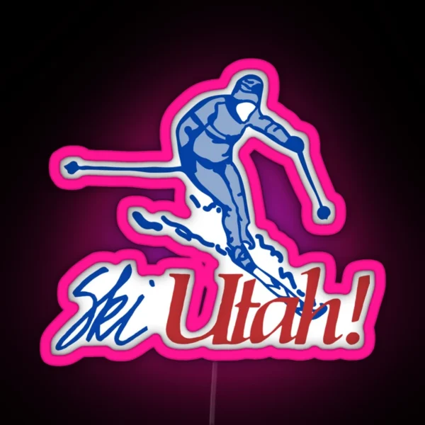 Ski Utah RGB Neon Sign