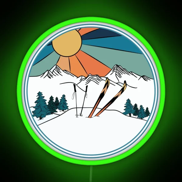 Ski You Later Winter Sports RGB Neon Sign