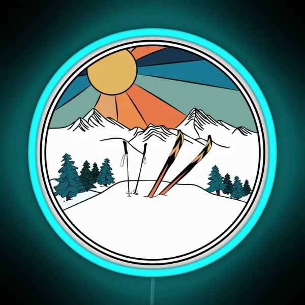 Ski You Later Winter Sports RGB Neon Sign