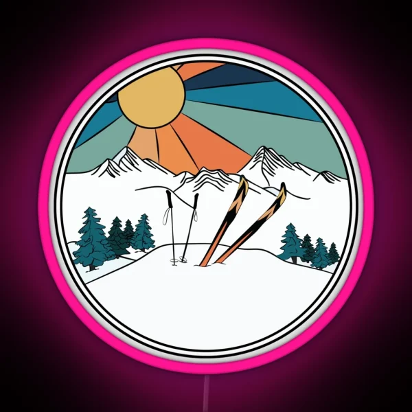 Ski You Later Winter Sports RGB Neon Sign