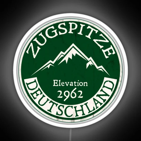 Ski ZUGSPITZE Deutschland Skiing Mountain RGB Neon Sign