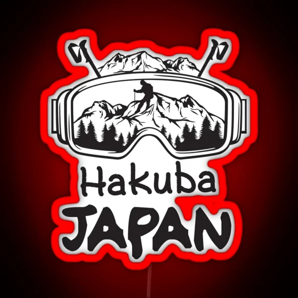 Skiing In Hakuba Japan RGB Neon Sign