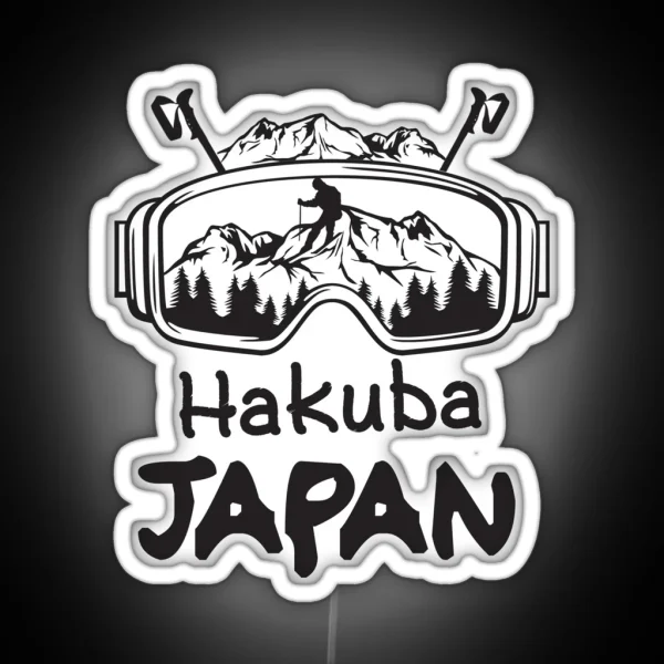 Skiing In Hakuba Japan RGB Neon Sign