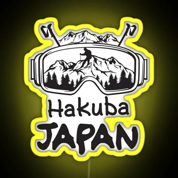 Skiing In Hakuba Japan RGB Neon Sign