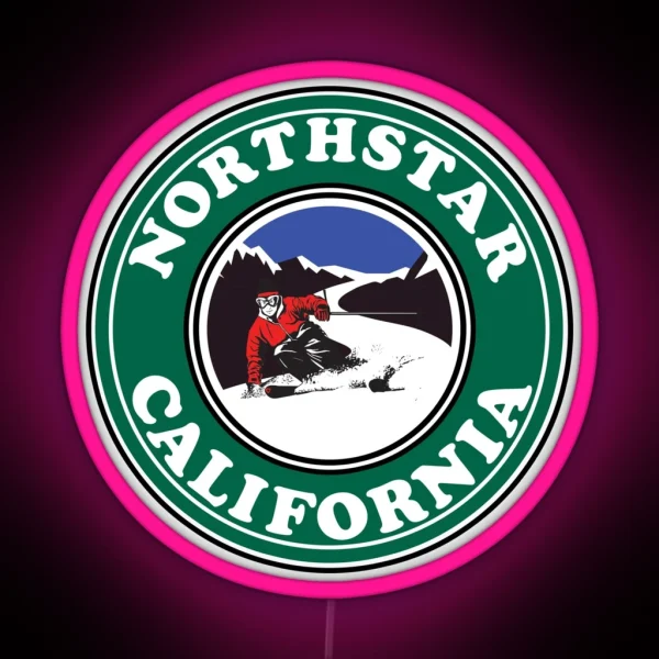 SKIING NORTHSTAR CALIFORNIA SKI SNOWBOARDING SKIER RGB Neon Sign