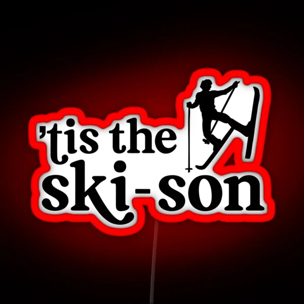 Skiing Season RGB Neon Sign