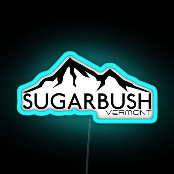 SKIING SUGARBUSH SKI WARREN VERMONT SNOWBOARDING RGB Neon Sign