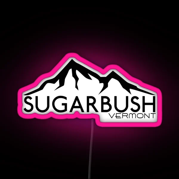 SKIING SUGARBUSH SKI WARREN VERMONT SNOWBOARDING RGB Neon Sign