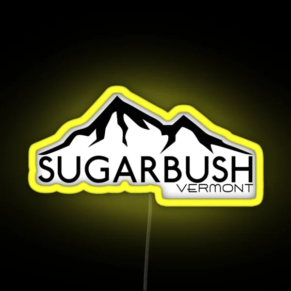SKIING SUGARBUSH SKI WARREN VERMONT SNOWBOARDING RGB Neon Sign