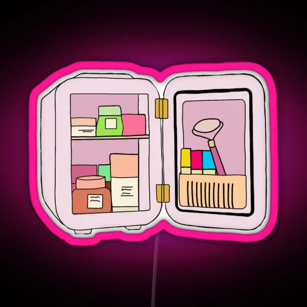 Skincare Fridge RGB Neon Sign