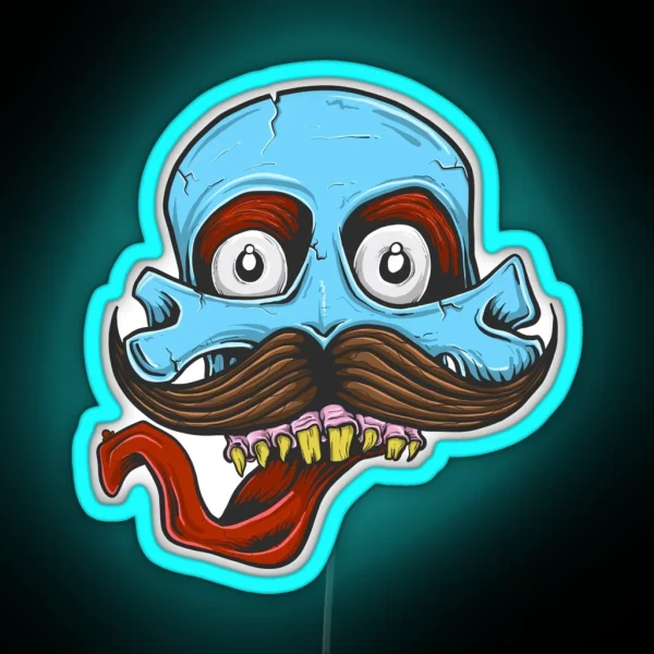 Skull Tash RGB Neon Sign
