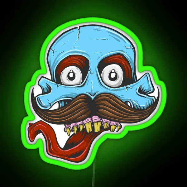 Skull Tash RGB Neon Sign