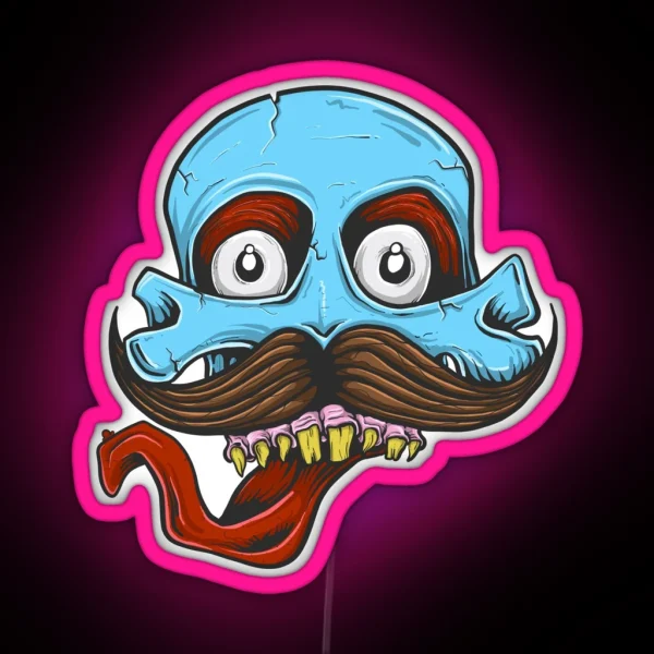 Skull Tash RGB Neon Sign