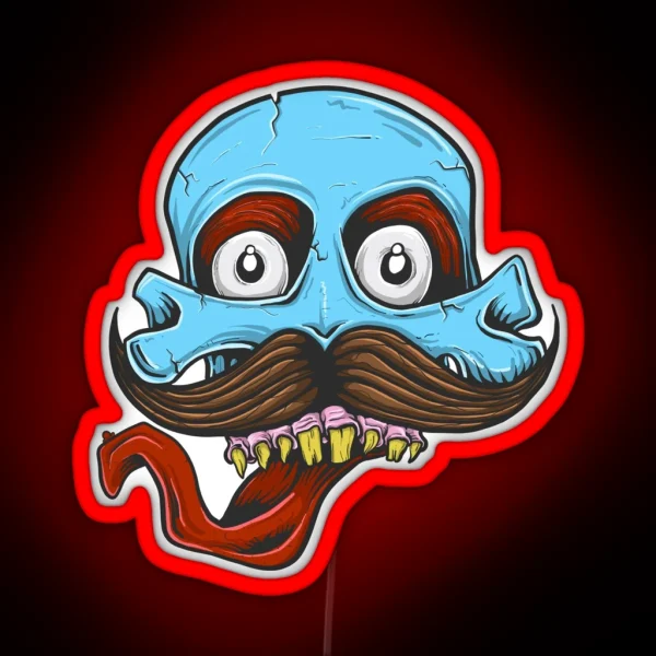 Skull Tash RGB Neon Sign