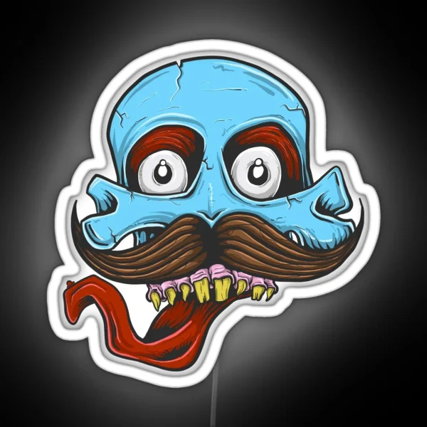 Skull Tash RGB Neon Sign