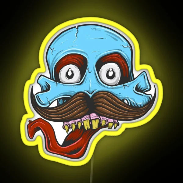 Skull Tash RGB Neon Sign