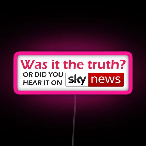 SKY NEWS RGB Neon Sign