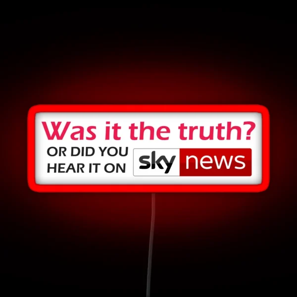 SKY NEWS RGB Neon Sign