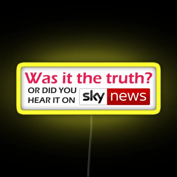 SKY NEWS RGB Neon Sign