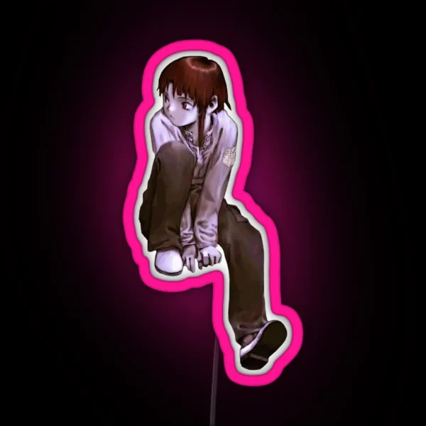 Slacker Lain Led RGB Neon Sign