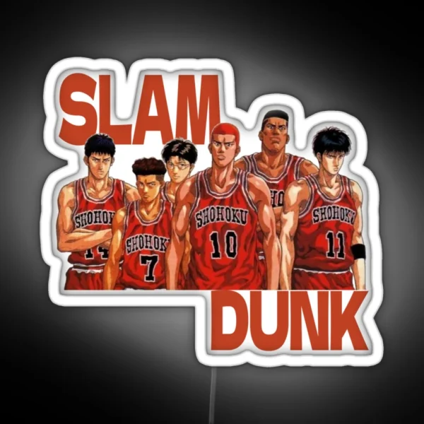 Slam Dunk Basketball Grew RGB Neon Sign