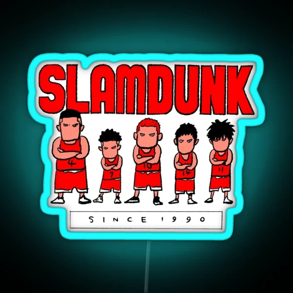 Slam Dunk Cartoon Since 1990 RGB Neon Sign